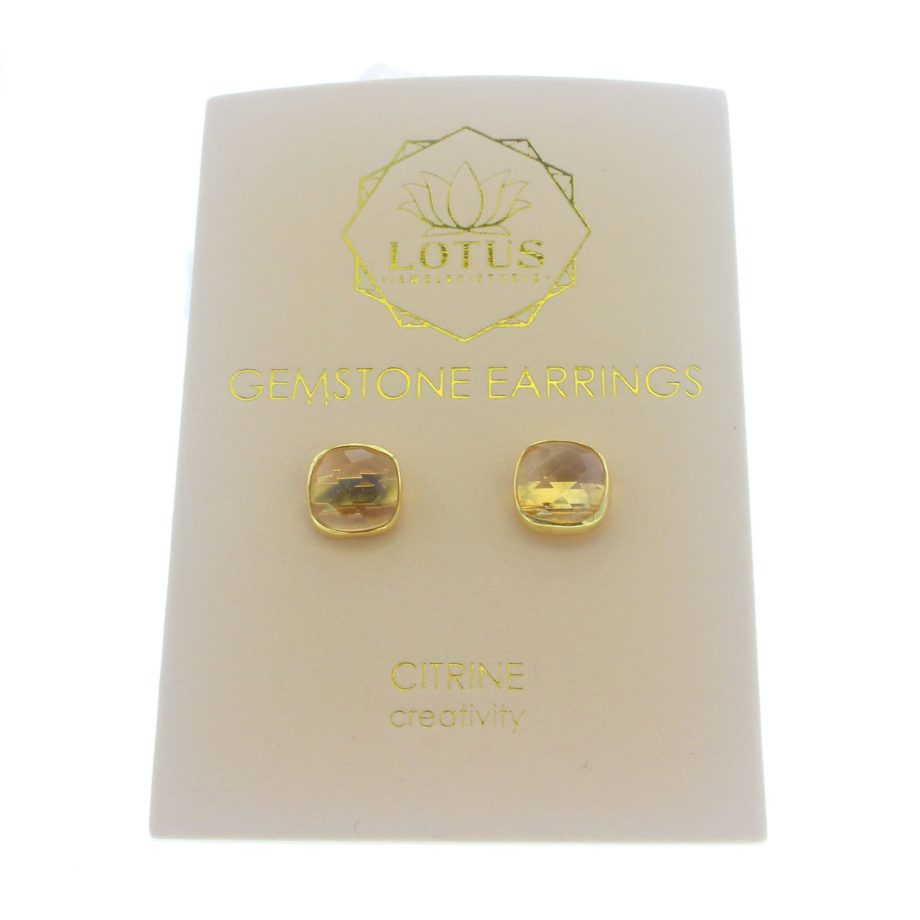 Carded Gemstone Earrings - Lotus Jewelry Studio