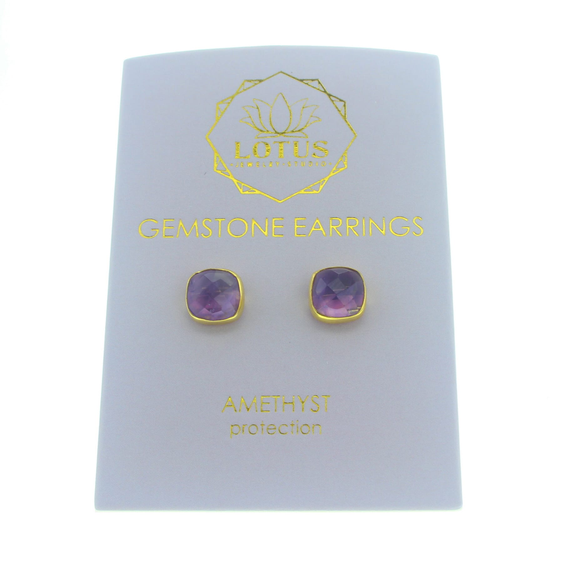Carded Gemstone Earrings - Lotus Jewelry Studio