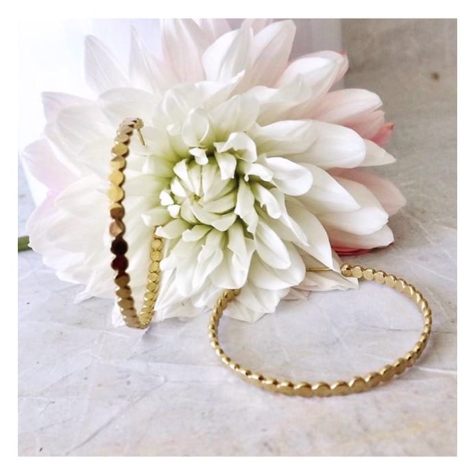 Marble Hoop Earrings - Lotus Jewelry Studio