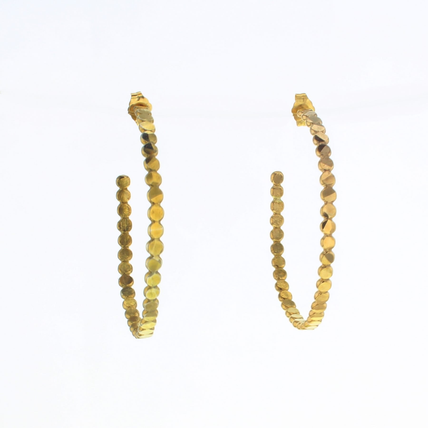 Marble Hoop Earrings - Lotus Jewelry Studio