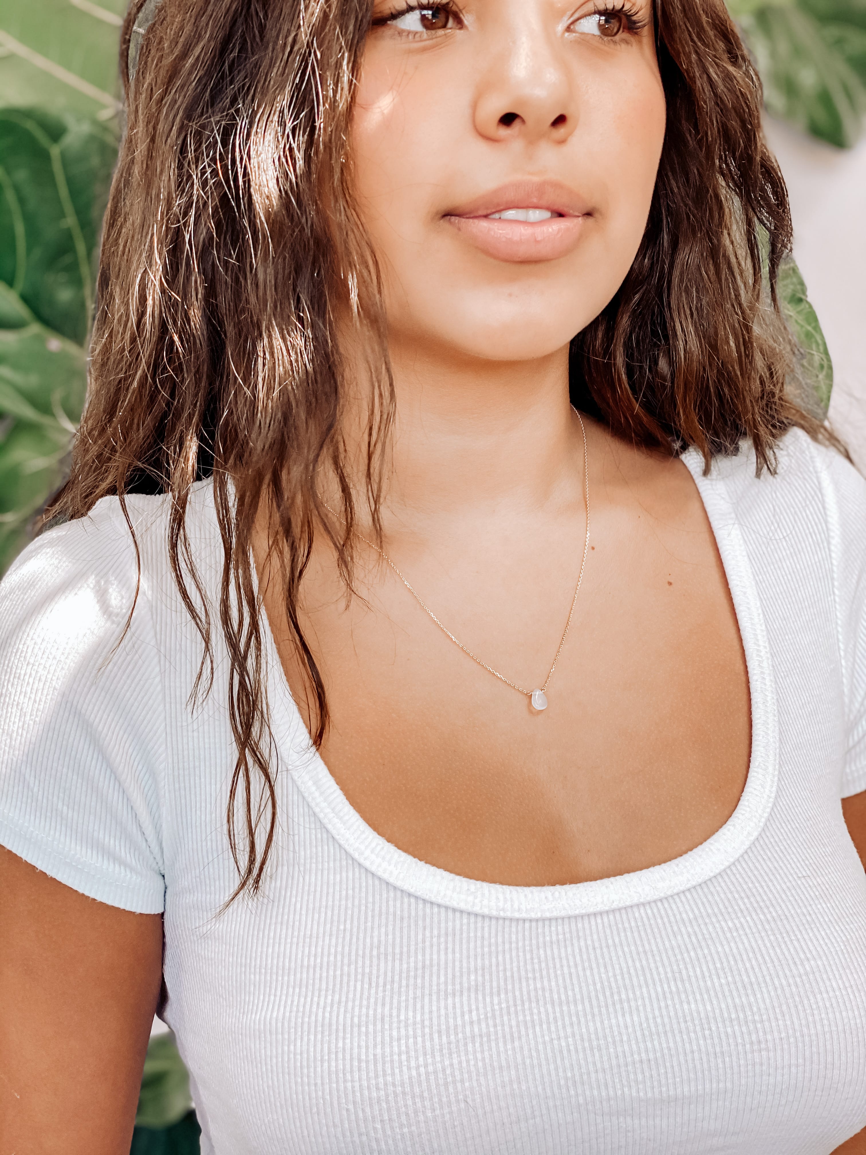 Mila Necklace - Opal - Lotus Jewelry Studio