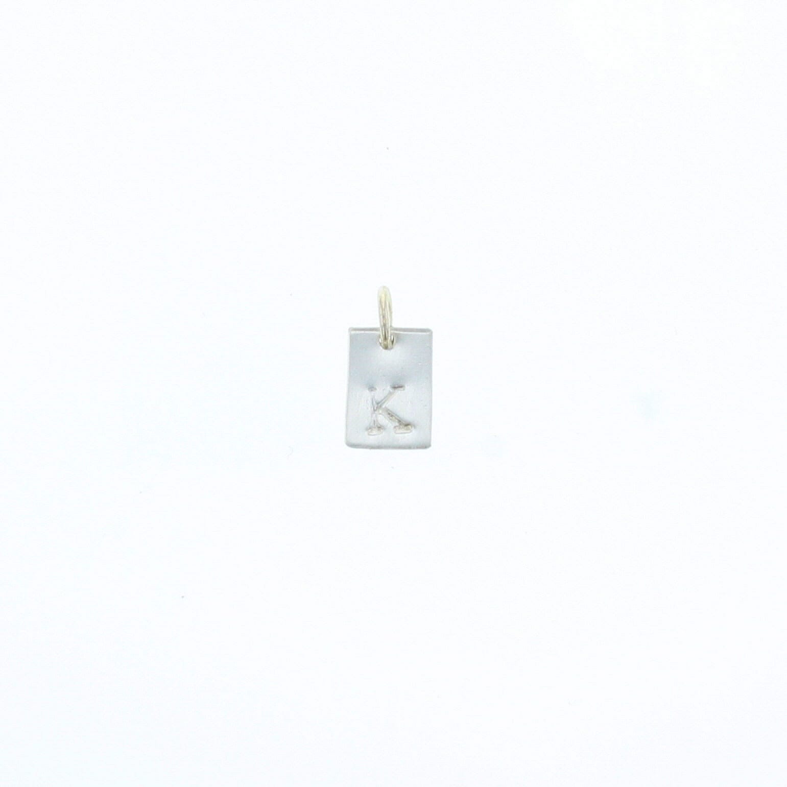 Mini Rectangle Letter Tag - Lotus Jewelry Studio