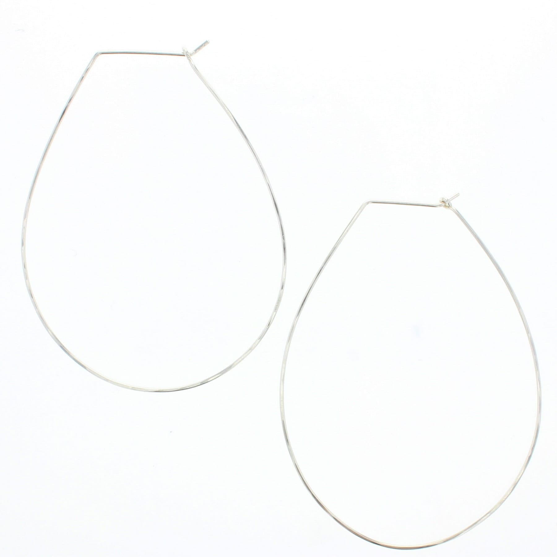 Pear Hoop Earrings - Lotus Jewelry Studio