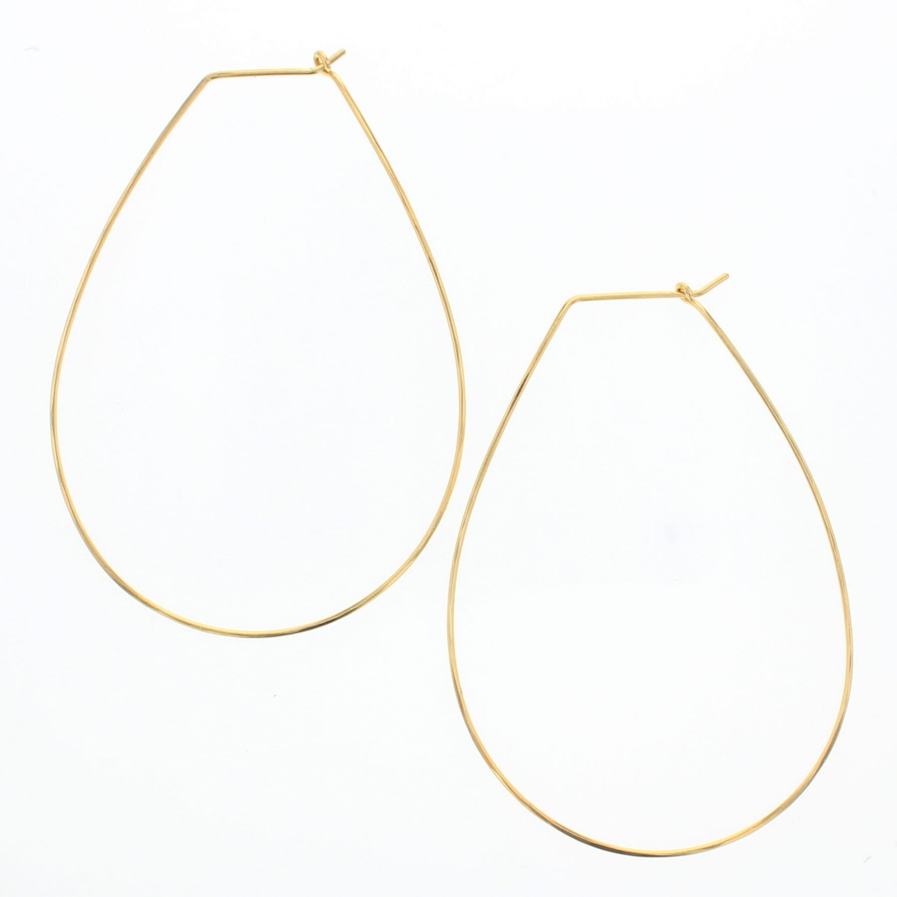 Pear Hoop Earrings - Lotus Jewelry Studio