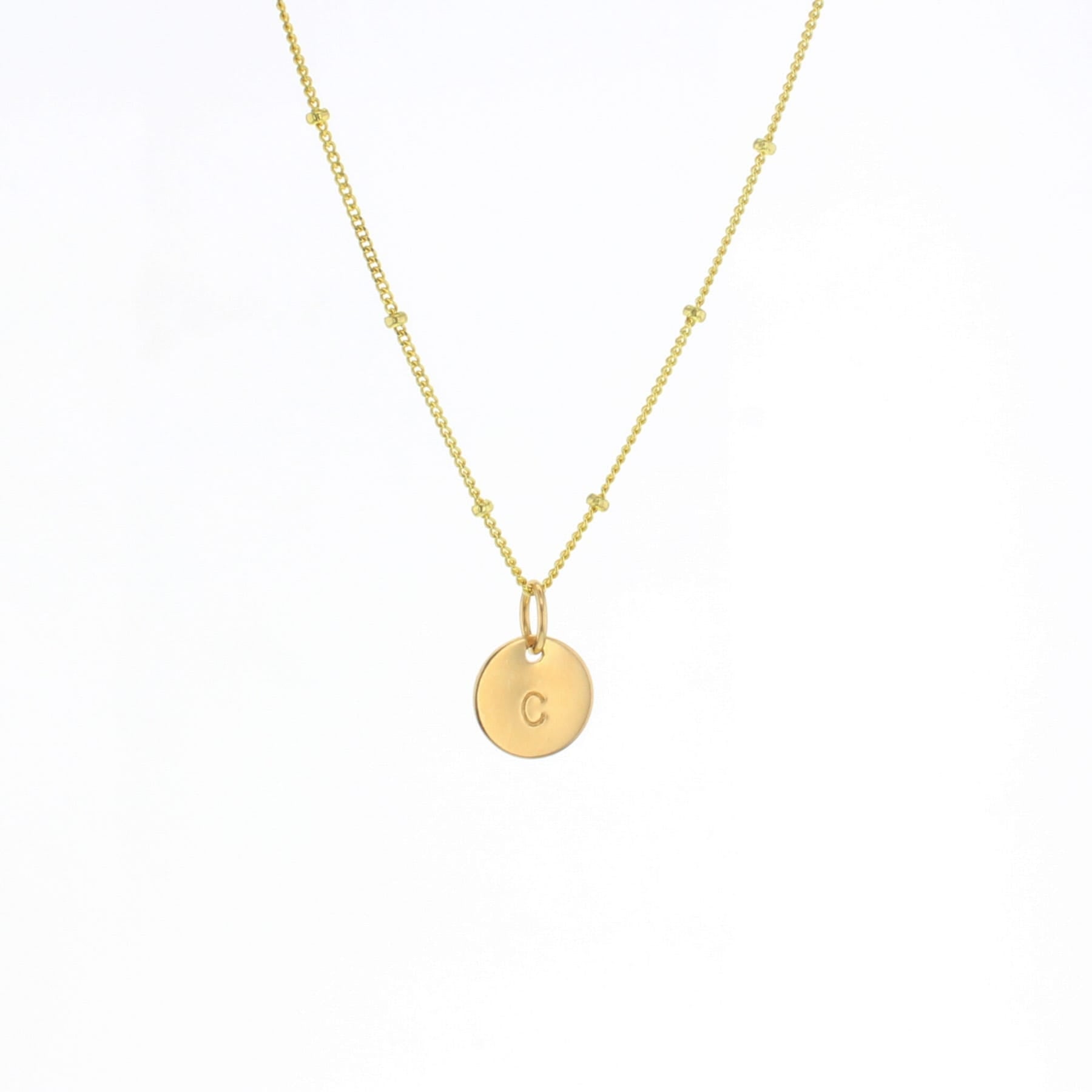 Trinket Letter Necklace - Lotus Jewelry Studio